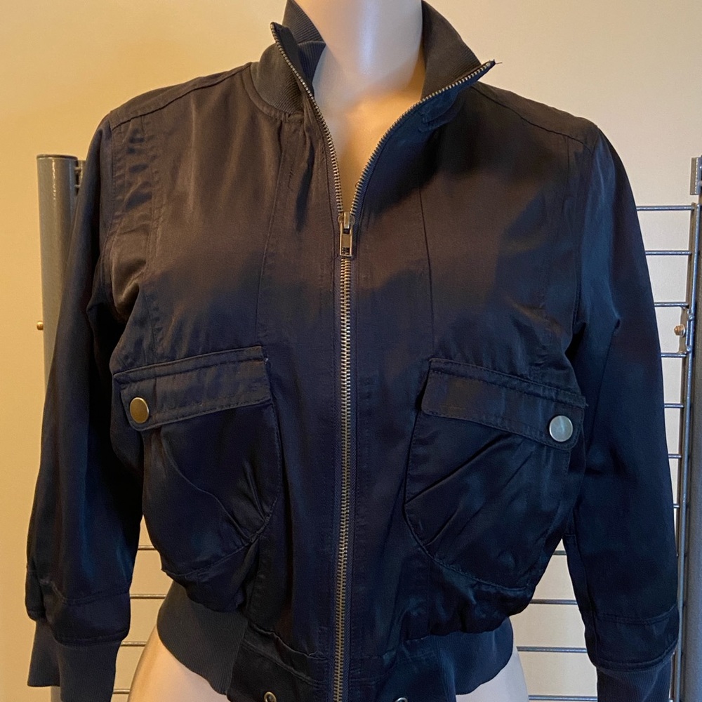 Say What? Women's Navy Bomber Jacket‎
